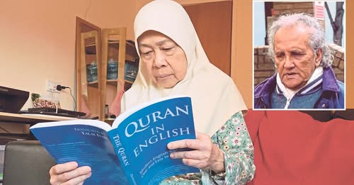 Siti Aishah Wahab is determined to acquire Arabic so she can comprehend the Quran. Aravindan Balakrishnan (inset). PIX BY ZAHARAH OTHMAN